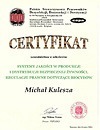 Certyfikat uczestnictwa w szkoleniu: Systemy jakości w produkcji i dystrybucji bezpiecznej żywności. Regulacje prawne dotyczące biocydów. Certyfikat uczestnictwa w szkoleniu: Systemy jakości w produkcji i dystrybucji bezpiecznej żywności. Regulacje prawne dotyczące biocydów.