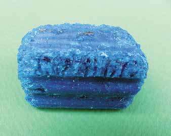 Ślady zębów szczura na bloczku woskowym